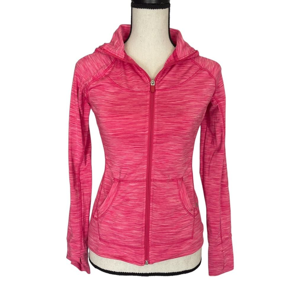 Women’s lightweight, zip running hoodie track jacket